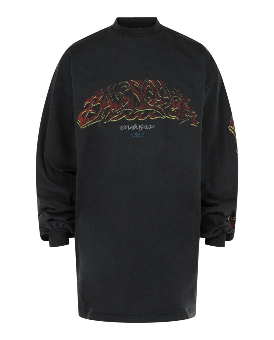 Balenciaga Graphic Long Sleeve T-Shirt