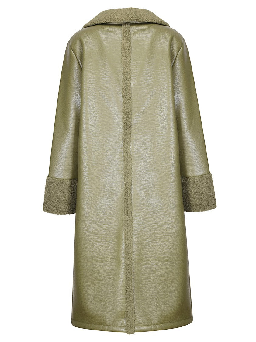 Baum Und Pferdgarten Long Shearling-Style Coat With Synthetic Fur And Oversized Fit