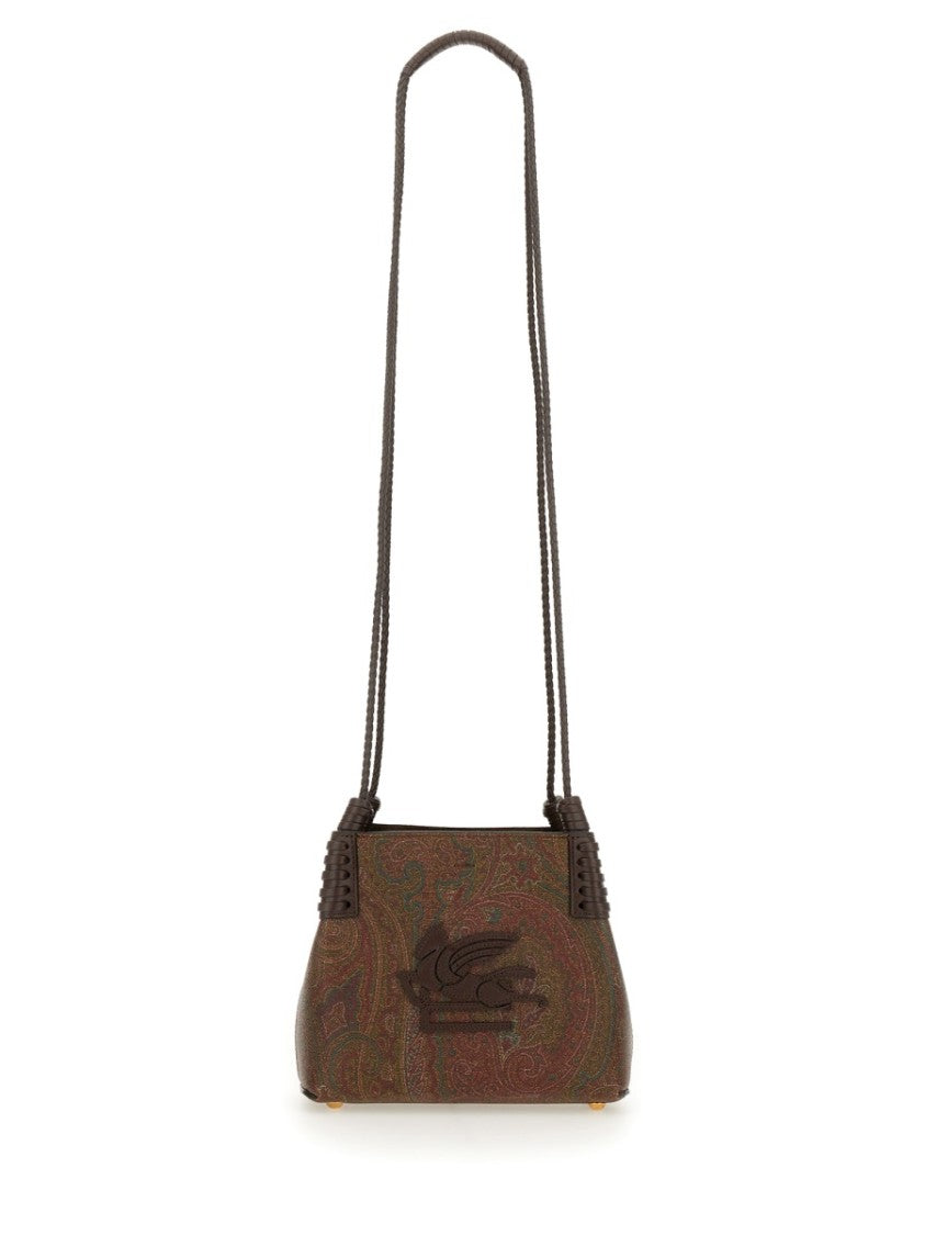 Etro Neutral Libra Arnica Paisley Pattern Tote Bag