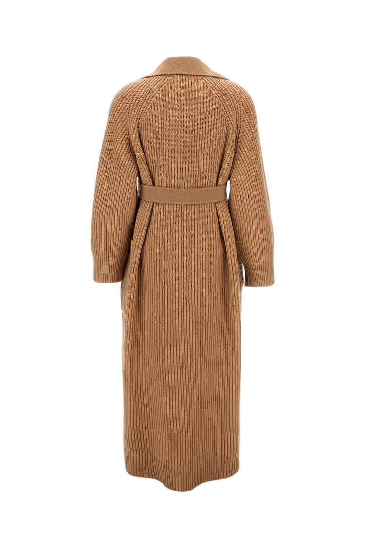 Max Mara Camel Long Wool Coat