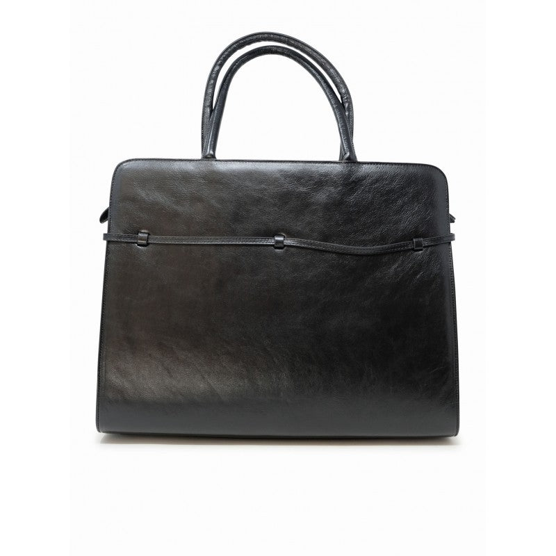 Roberto Del Carlo Alida Black Leather Bag
