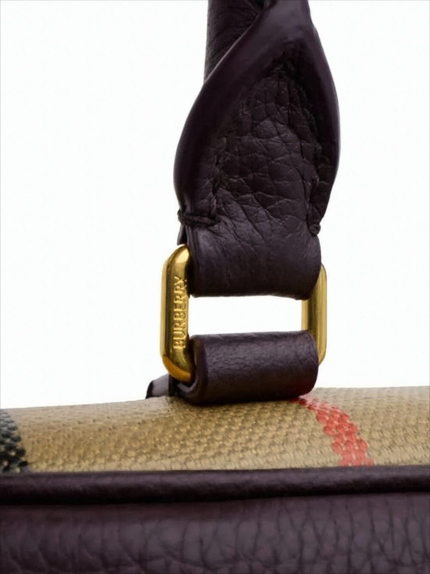 Burberry Classic Check Patterned Burberry Bowling Bag
