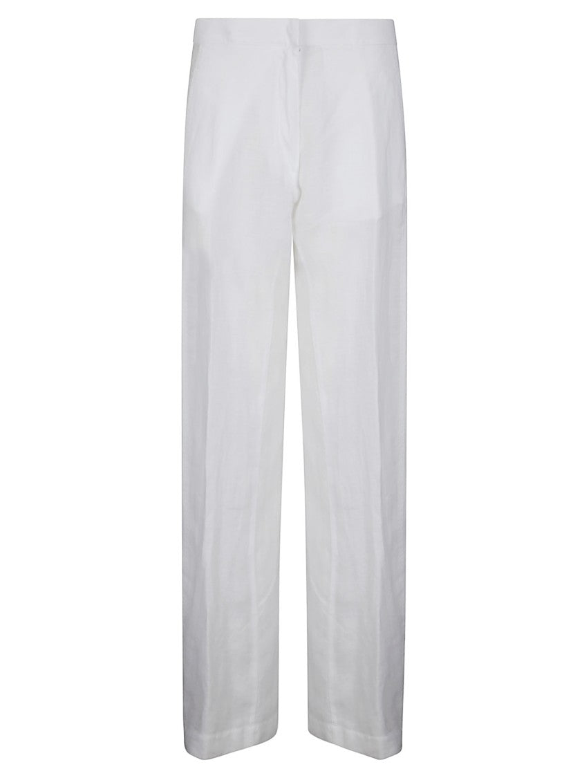 Stefano Mortari High-Waisted Linen Trousers
