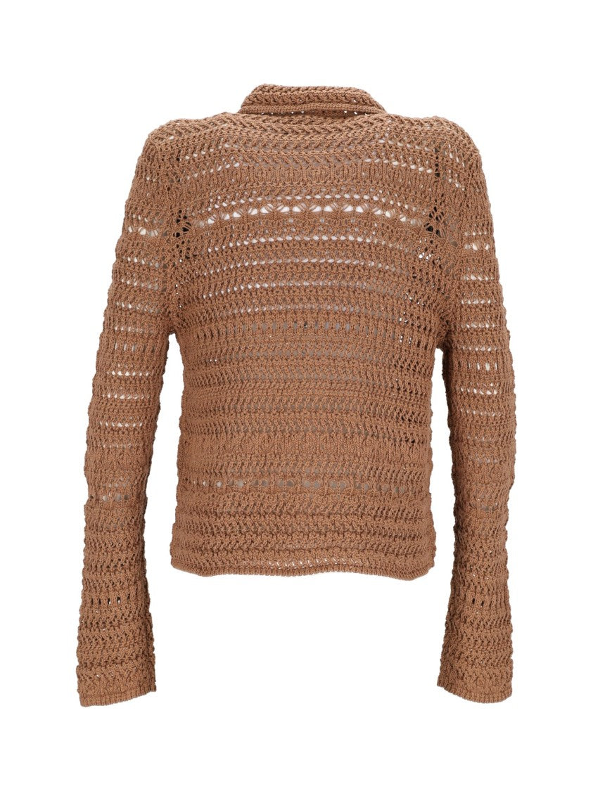 Fabiana Filippi Crochet Knit Cotton-Blend Jacket