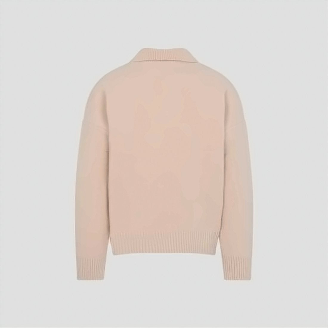 Ami Paris Light Pink Alpaca Knit Sweater