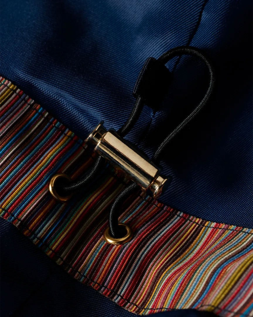 Paul Smith Military-Inspired Navy Field Jacket With Practical Design