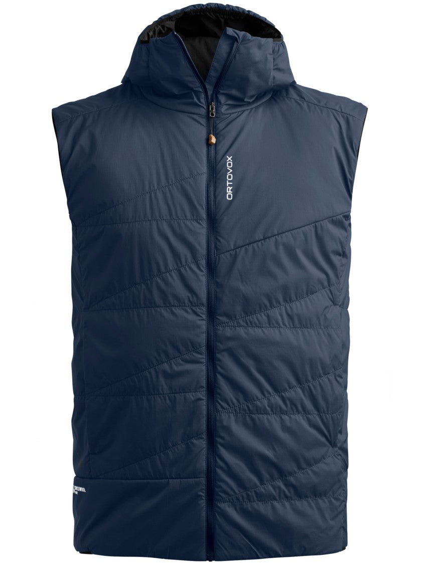 Ortovox Blue Swisswool Piz Duan Quilted Padded Vest