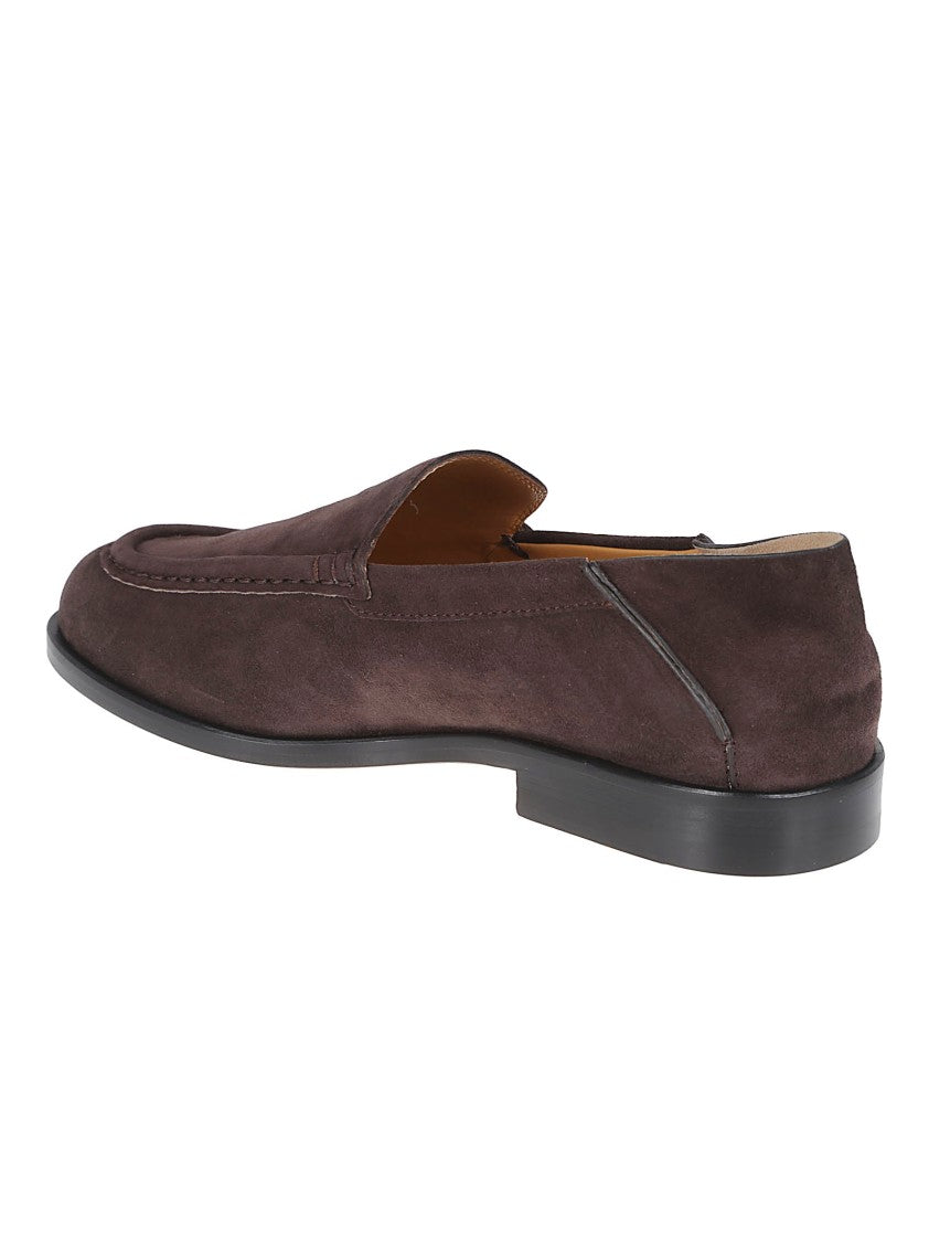 Tod's Flat Suede Shoes With Rounded Toe And Sleek Finish
