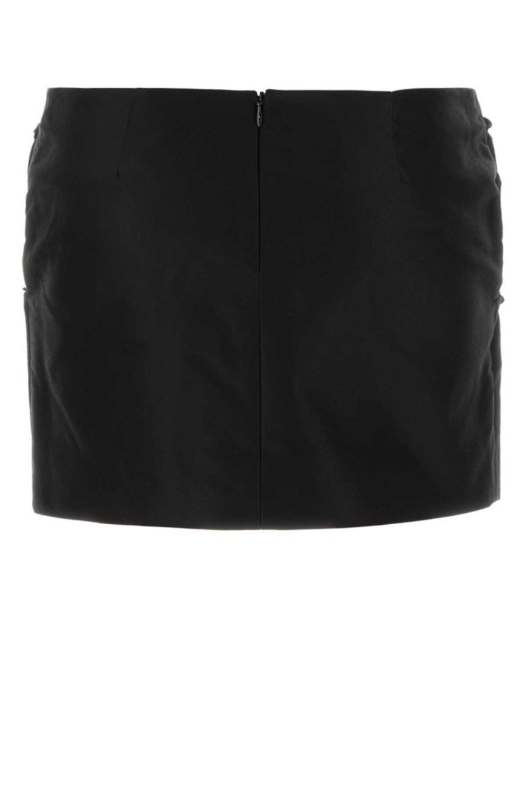 Magda Butrym Black Cotton Mini Skirt