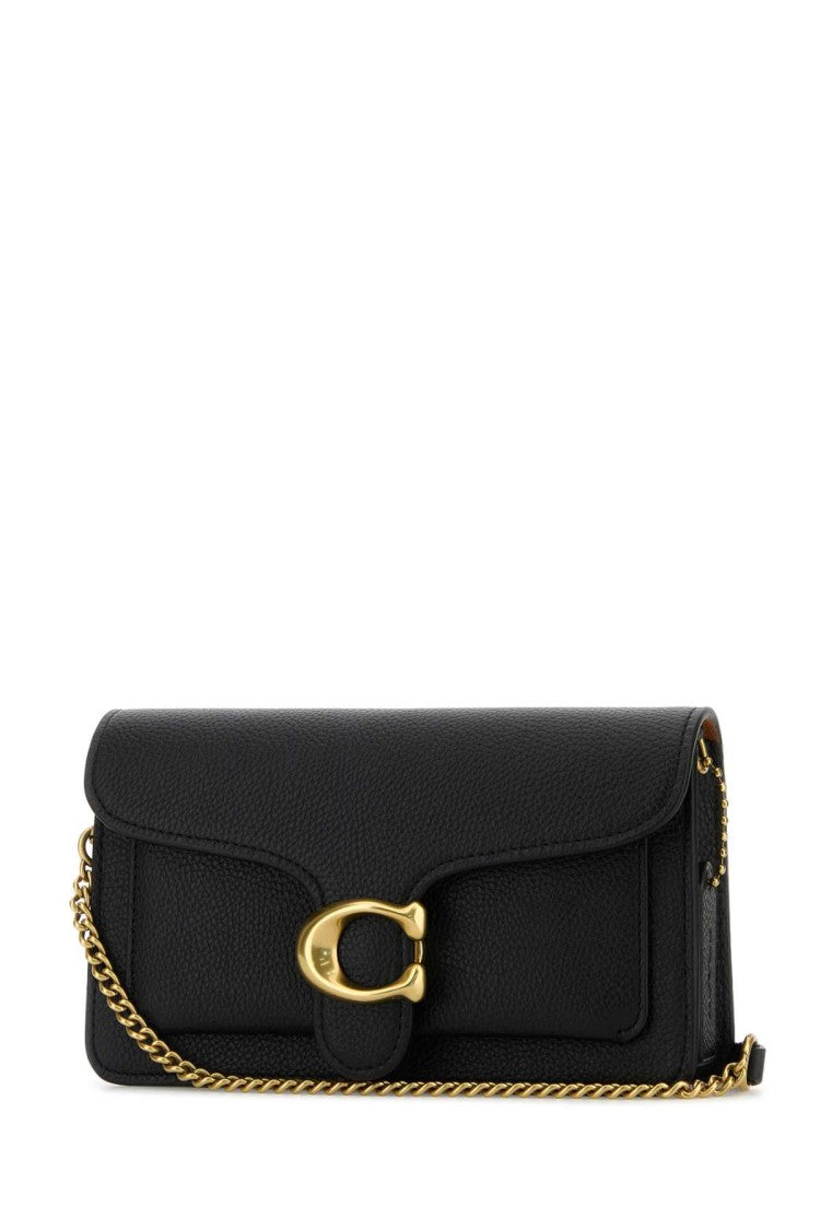 Coach New York Black Leather Tabby Clutch