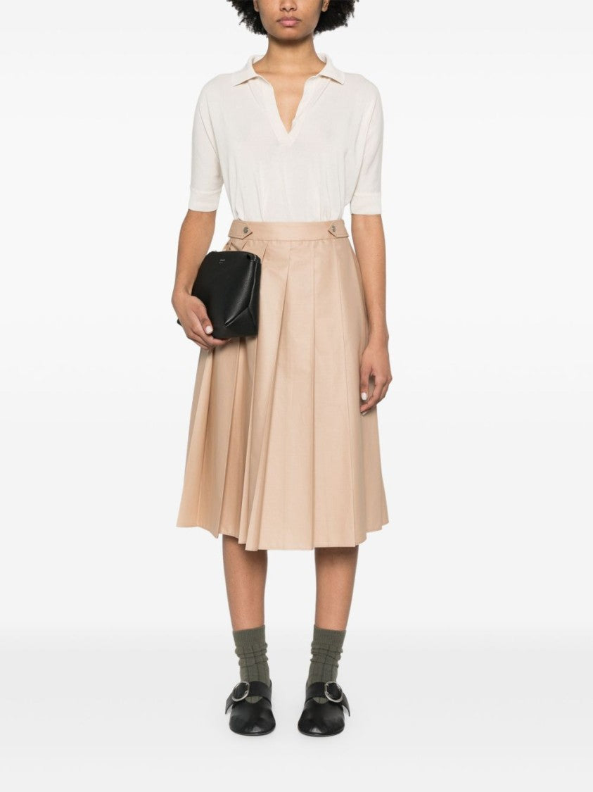 Iceberg Pleated Midi Skirt