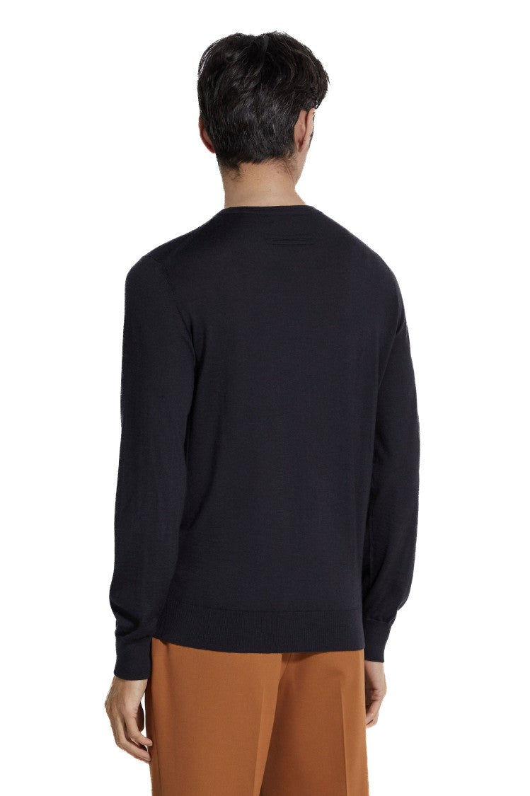 Zegna Cashseta Light Cashmere-Silk Crewneck Sweater