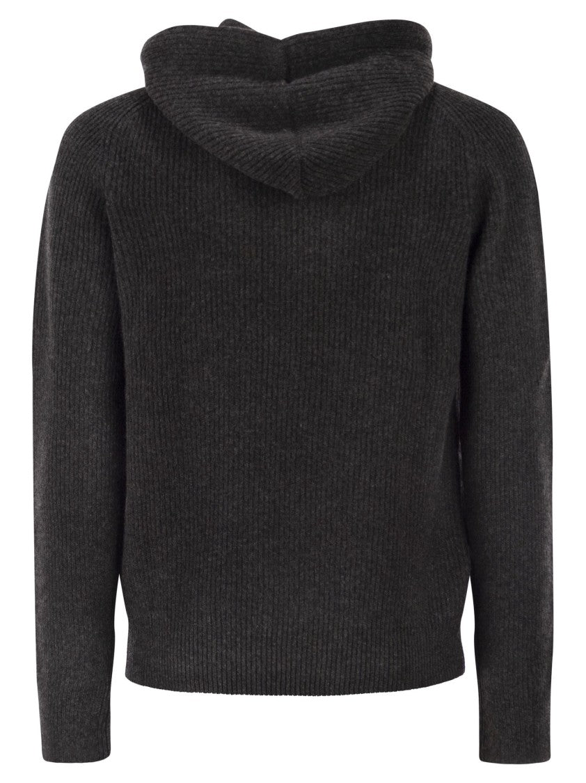 Tagliatore Hunter - Maglia A Coste Con Cappuccio