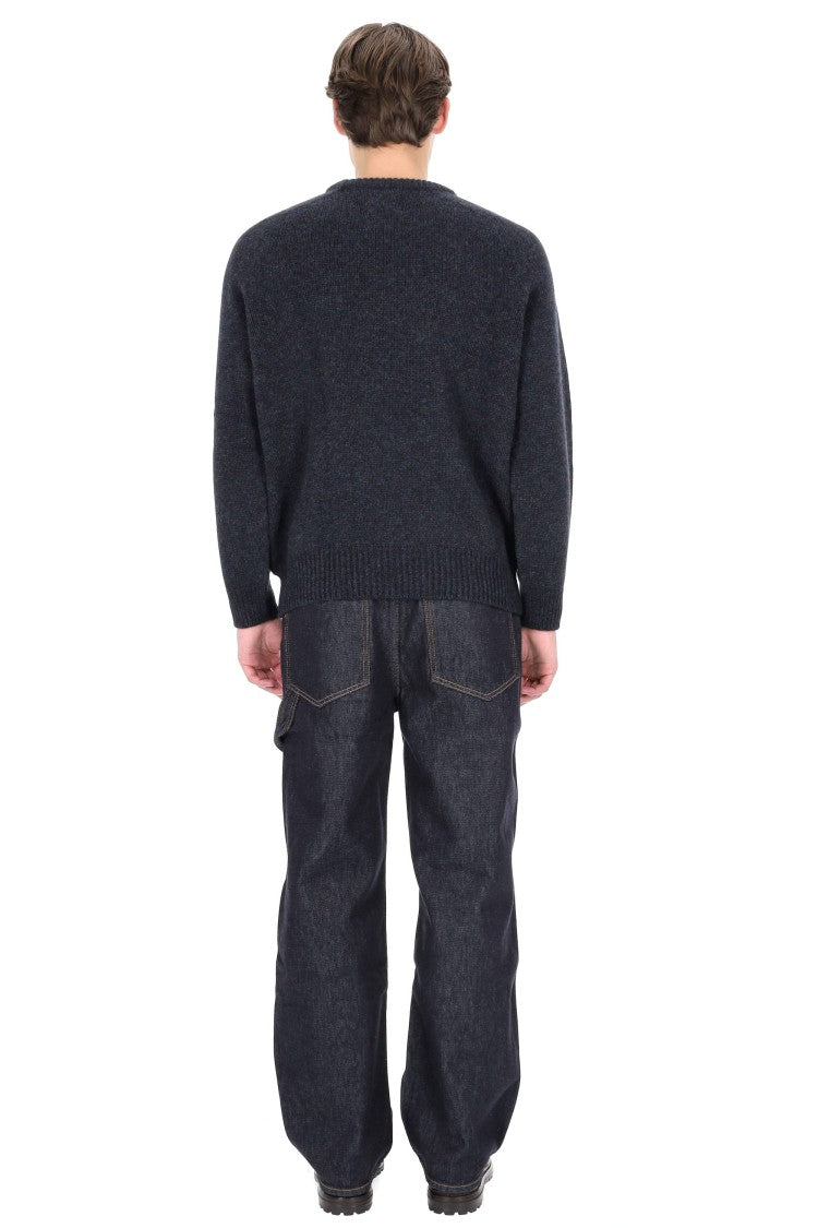 Howlin Shetland Boxy Fit Wool Crewneck Sweater