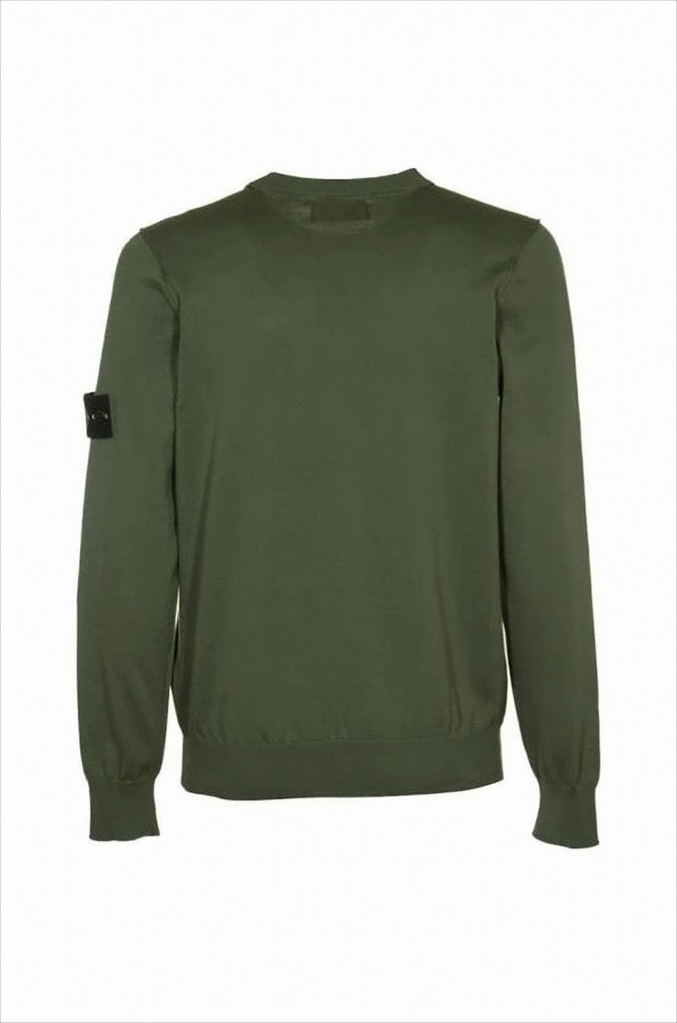 Stone Island Olive Green Crewneck Sweater