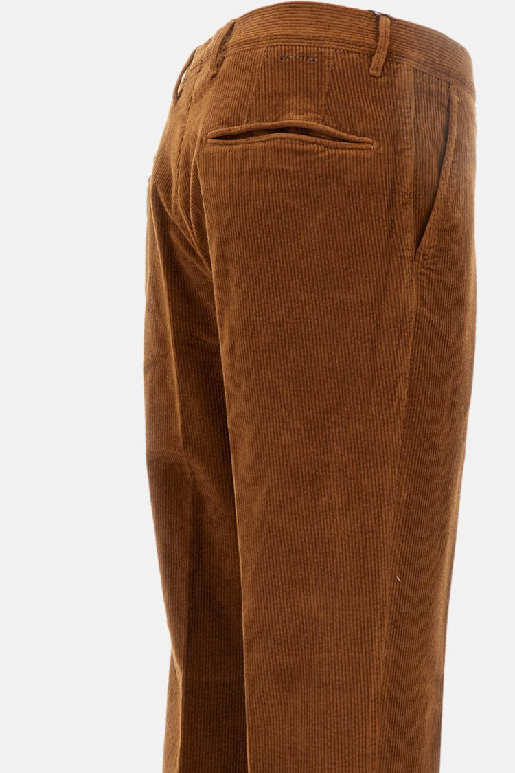 Incotex Tailored Corduroy Trousers With Button Closure