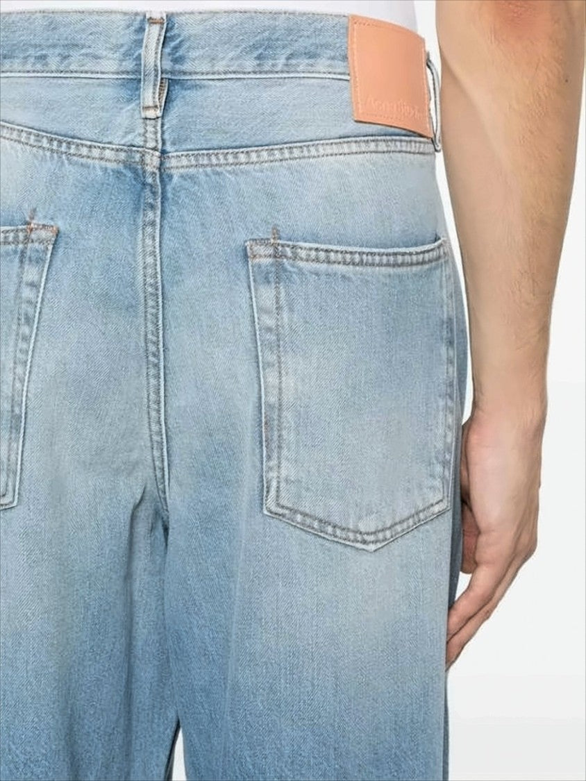 Acne Studios Wide-Leg Denim Pants With Classic Five-Pocket Design