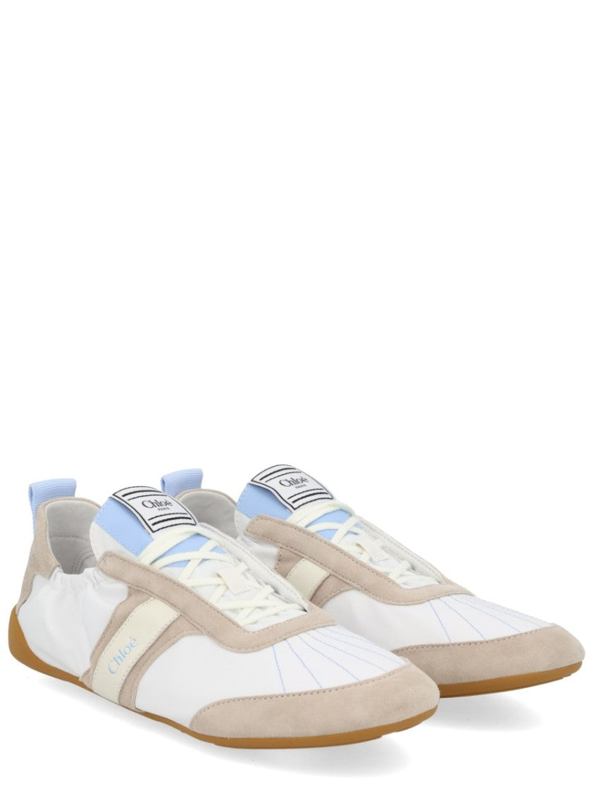 Chloé Kick Accented Low-Profile Nylon Sneakers