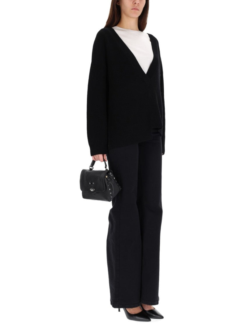 Lois High Waist Flared Black Jeans With Classic Five-Pocket Design