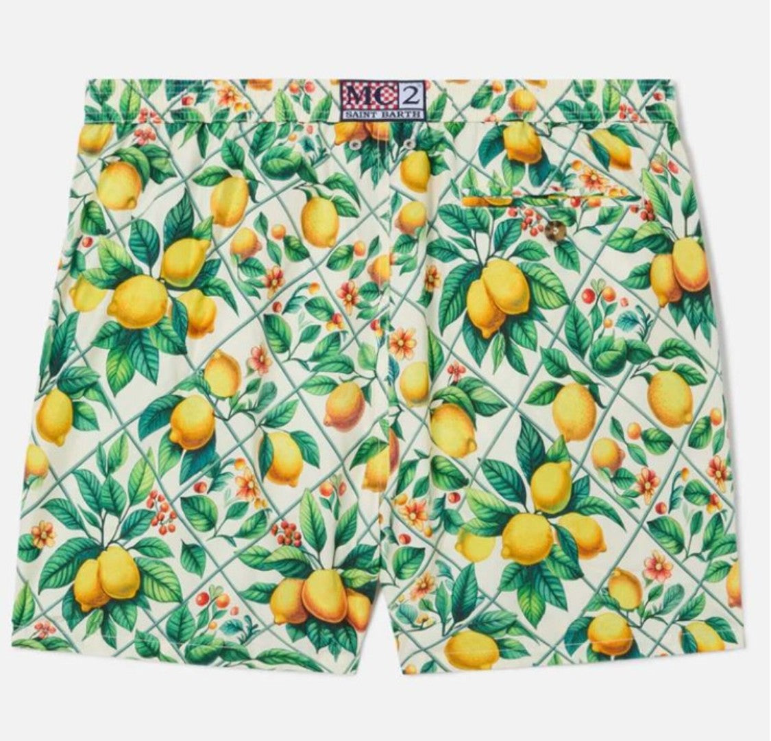 Mc2 Saint Barth Multicolor Lighting Printed Swim Shorts