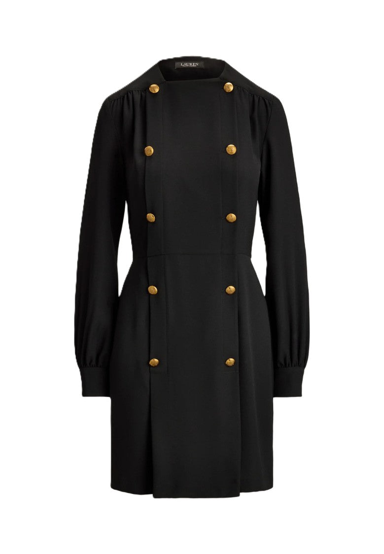 Lauren Ralph Lauren Structured Puffed-Sleeve Mini Dress