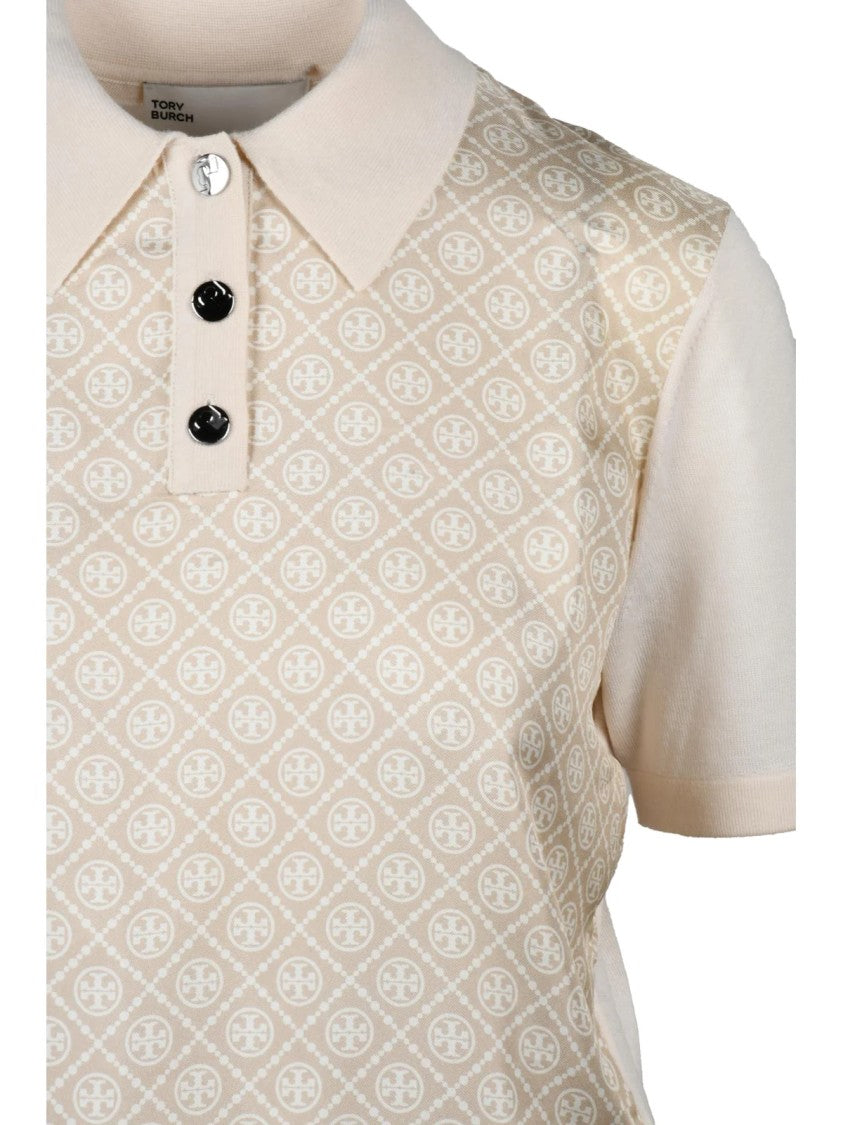 Tory Burch Polo Shirt - Beige
