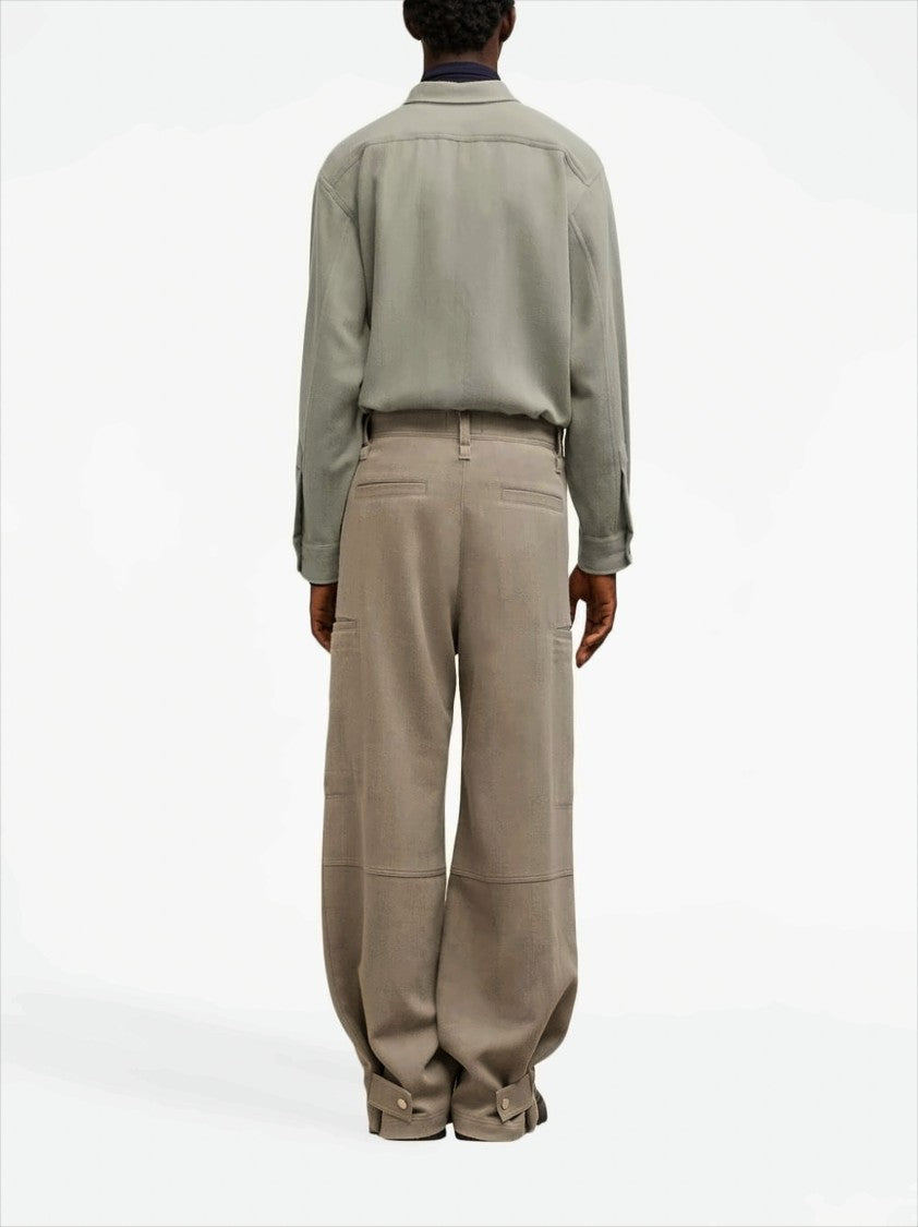 Ami Relaxed Fit Oversized Long Sleeve Shirt