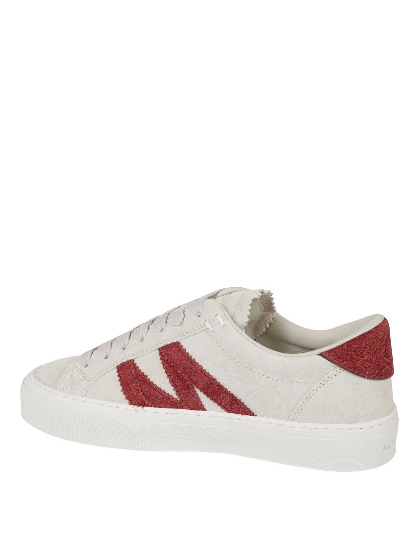 Moncler Soft Beige Suede Sneakers