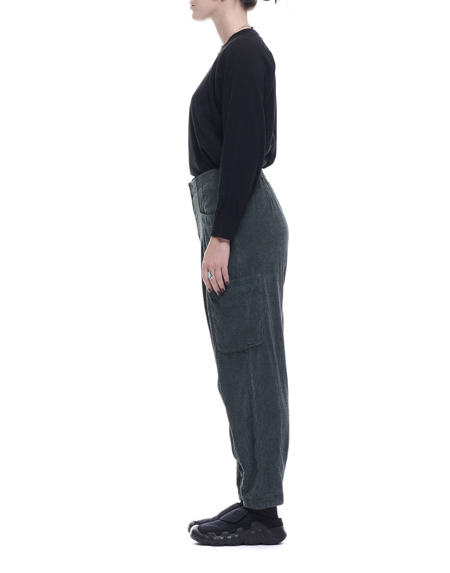 Transit High-Waisted Cargo Pants With Textured Fabric