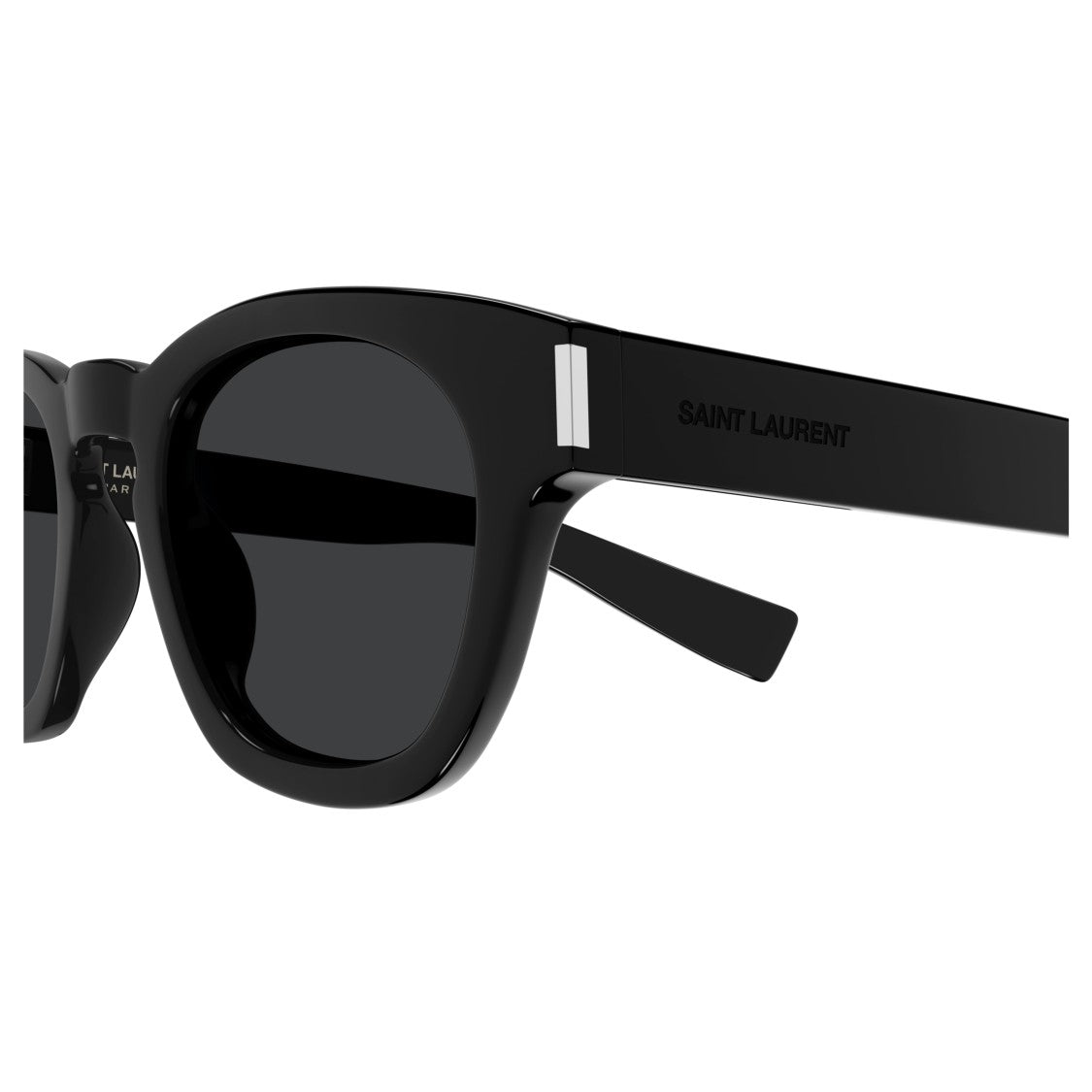 Saint Laurent Sl 746 Bold Rectangular Black Acetate Sunglasses