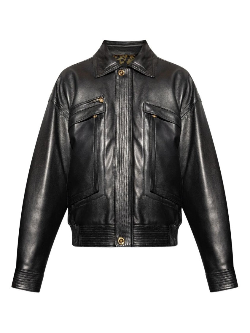 Versace Plongé Nappa Leather Jacket