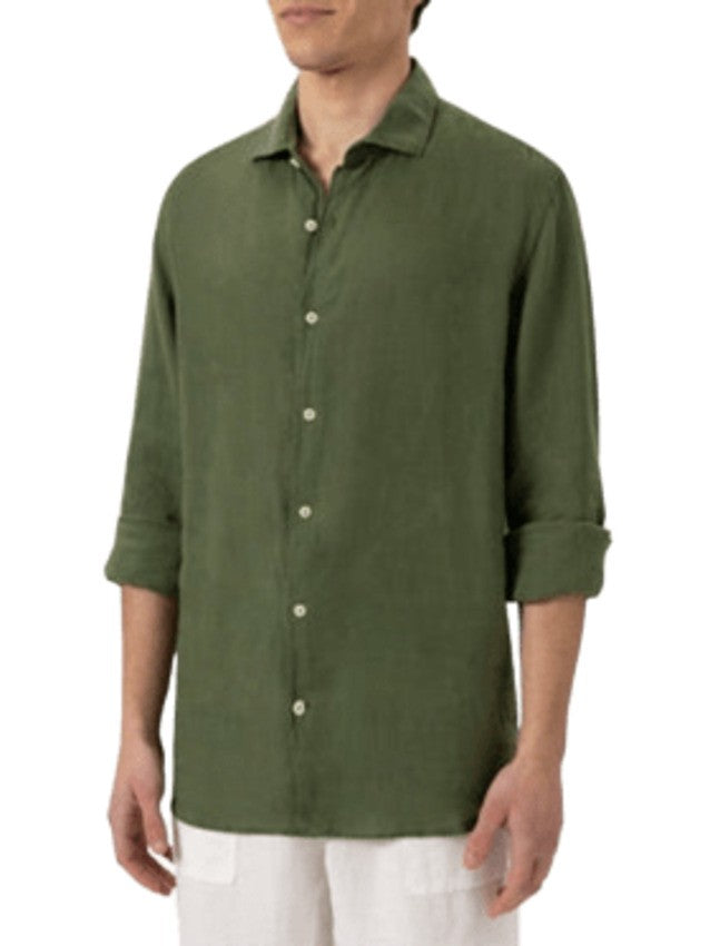 Saint Barth Linen Shirt With French Collar