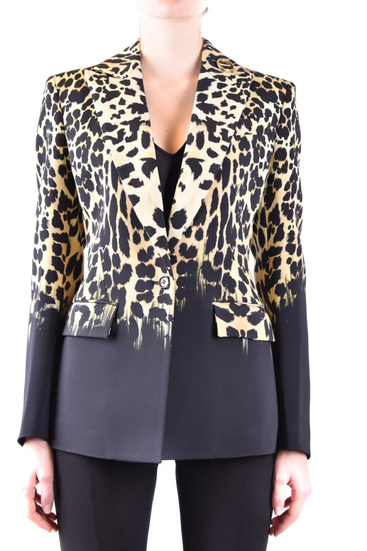 Roberto Cavalli Tailored Multicolor Jacket With Structured Shoulders
