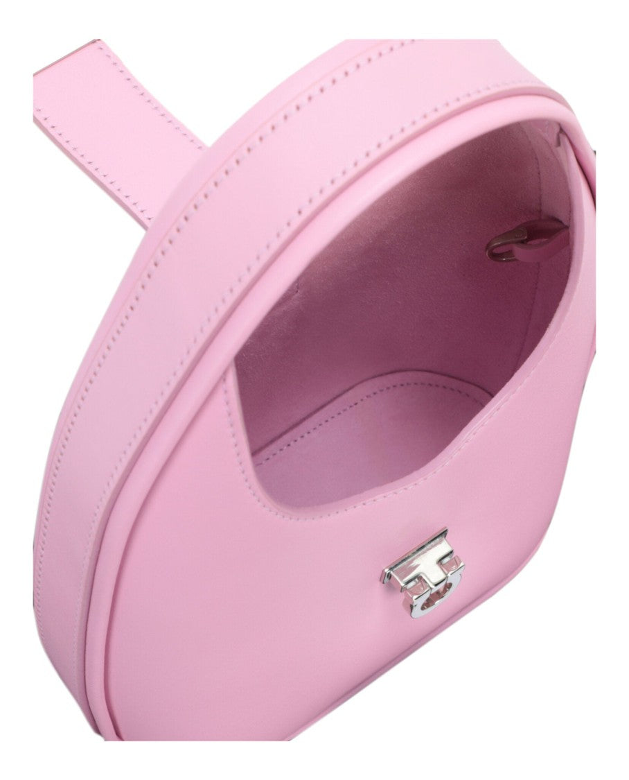 Ferragamo Archive Gancini Leather Hobo Bag
