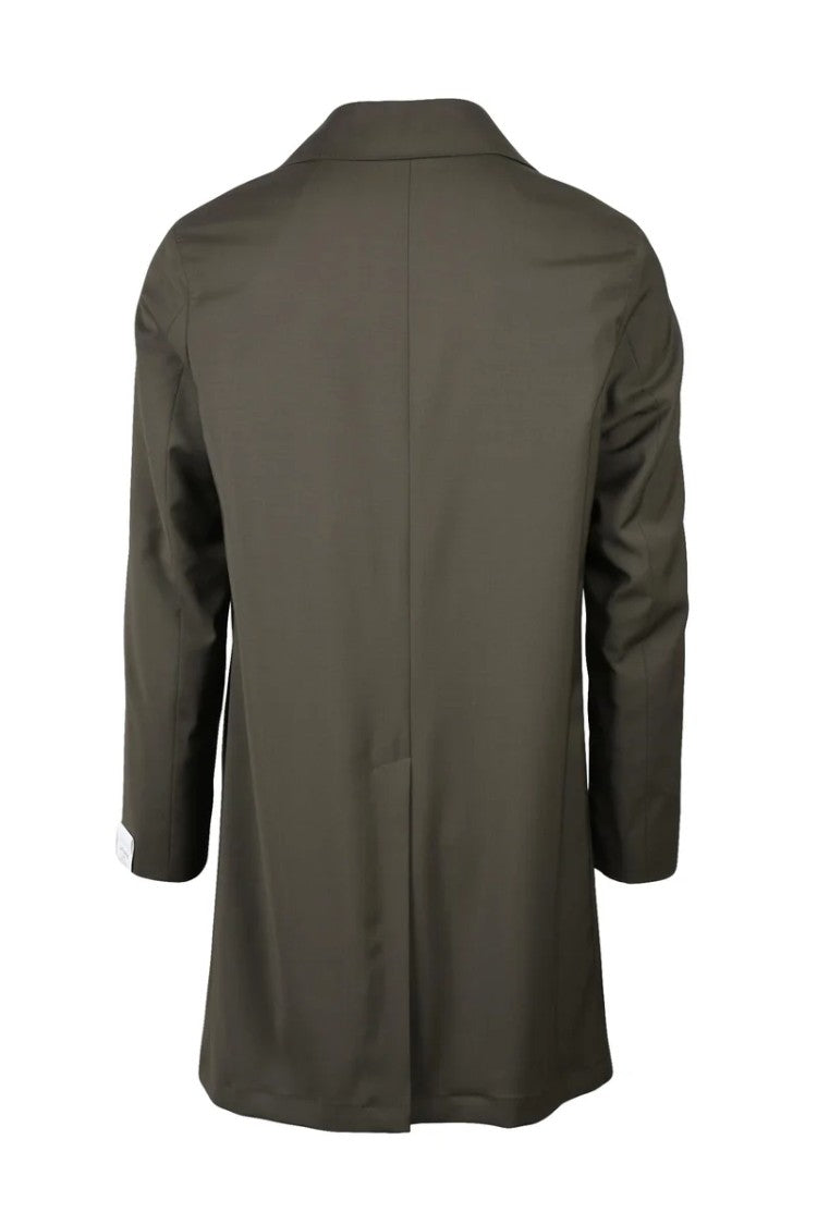 Alberto La Torre Virgin Wool Overcoat - Brown