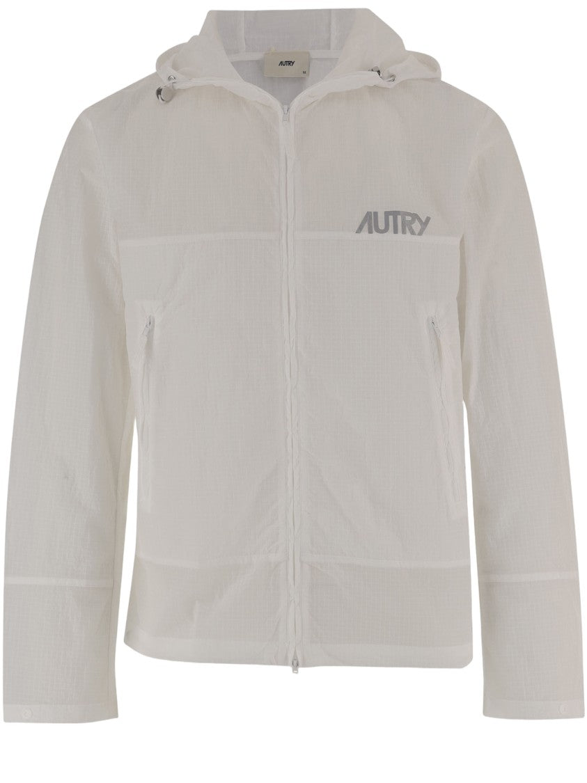 Autry Adjustable Hooded Nylon Jacket