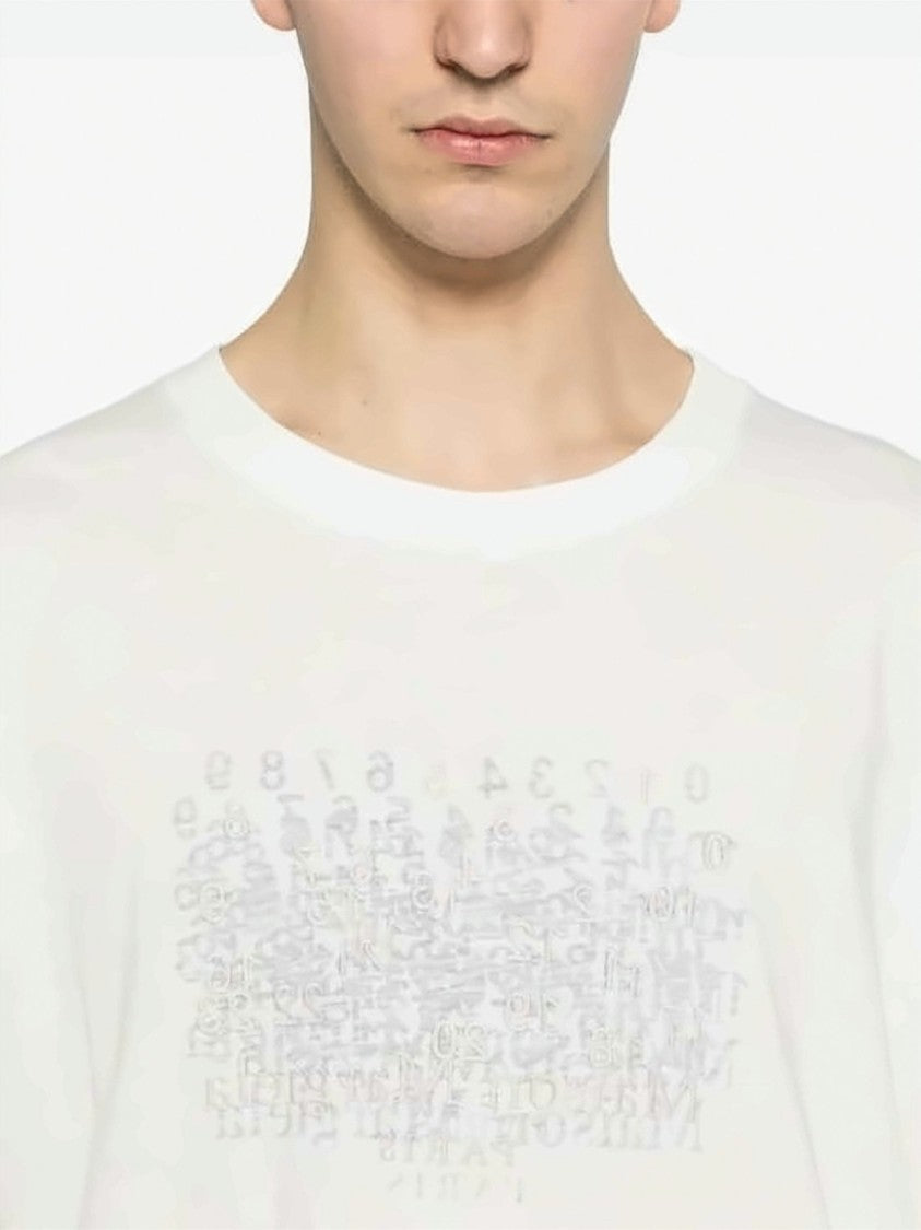 Maison Margiela Short-Sleeved T-Shirt With Abstract Print