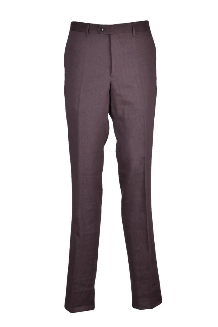 Tagliatore Men's Suit Linen/Wool - Brown