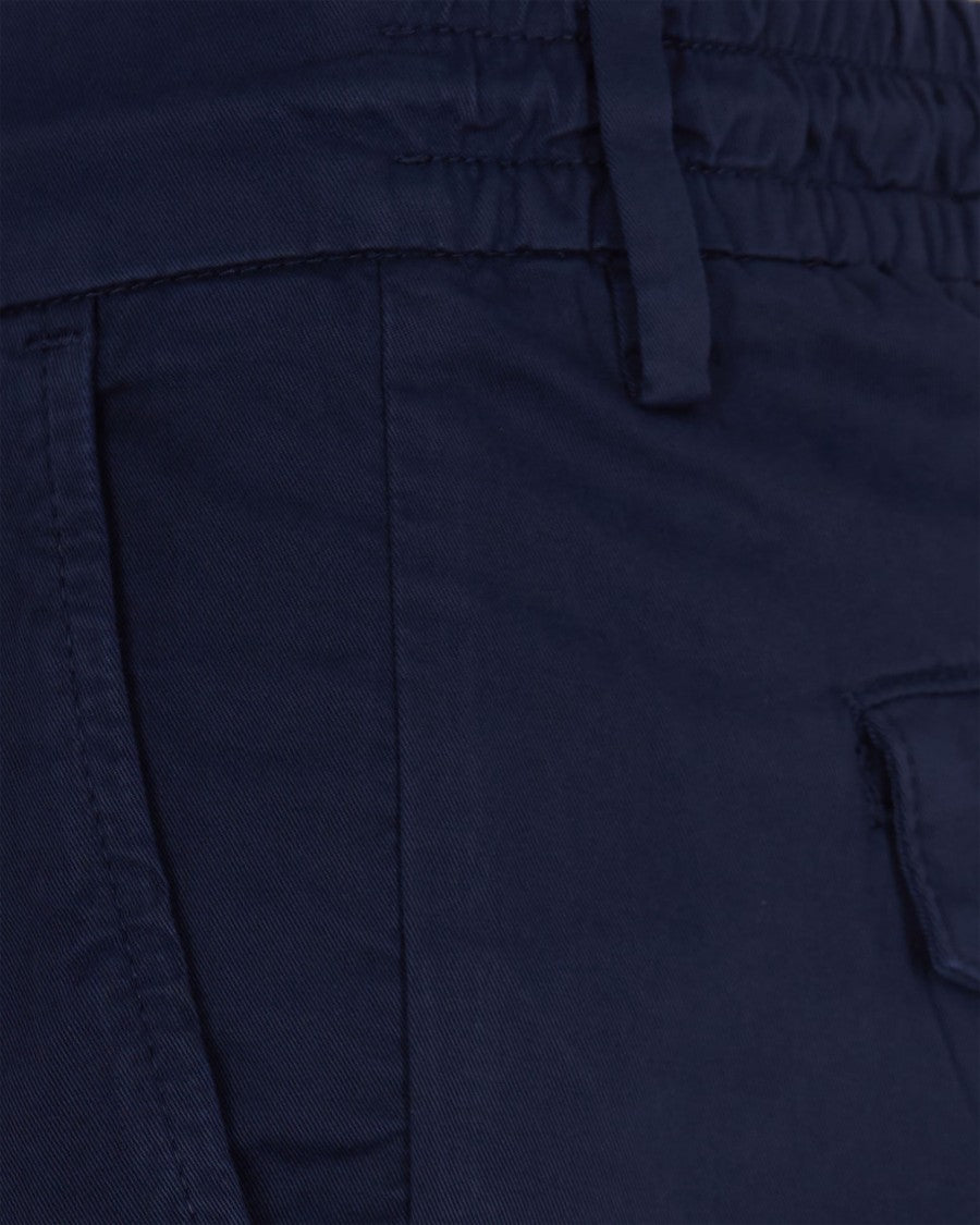 Eleventy Cotton Elasticized Front-Pleated Drawstring Casual Pants