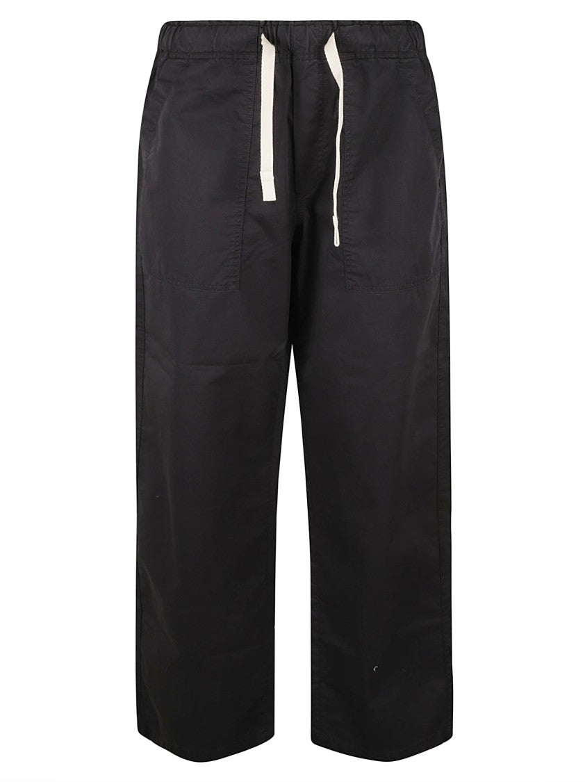 Palm Angels Relaxed Fit Black Trousers