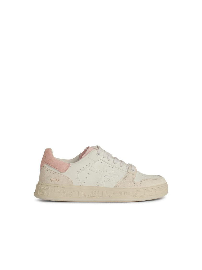 Premiata Quindd' White Leather Sneakers