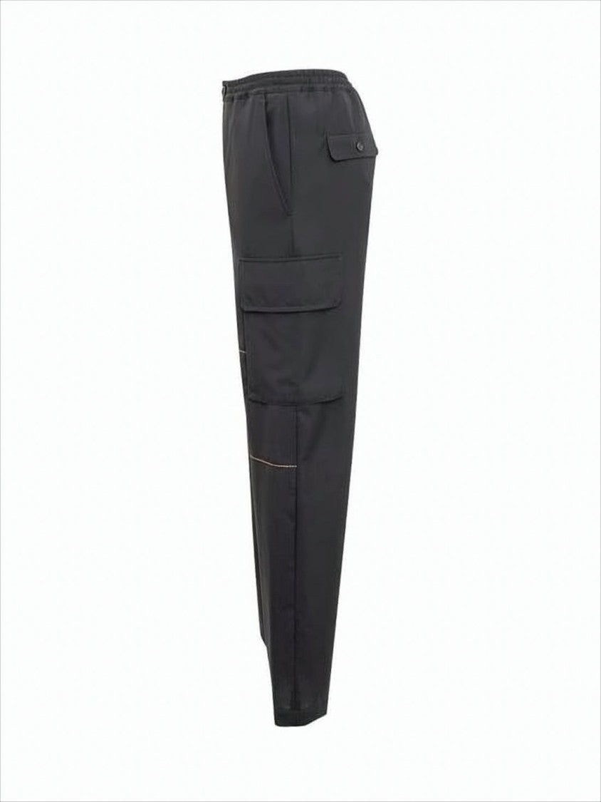 Marni Structured Cargo Pants With Contrast Stitching