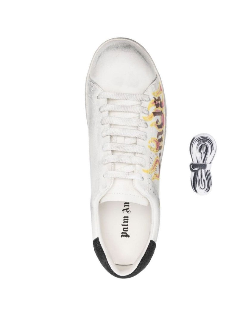 Palm Angels Spray Print Flame Logo Sneakers