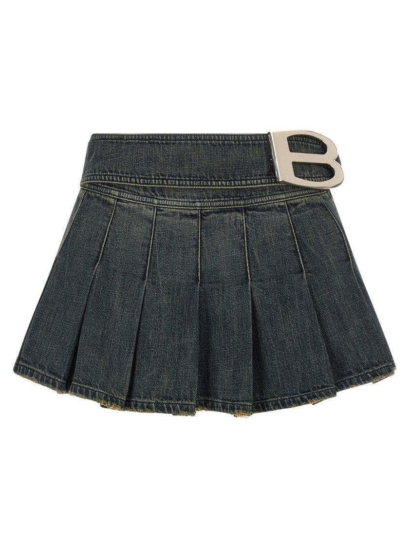 Balenciaga 'Buckle Pleated' Skirt