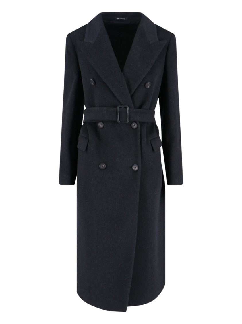 Tagliatore Dark Grey Jole Cashmere Coat