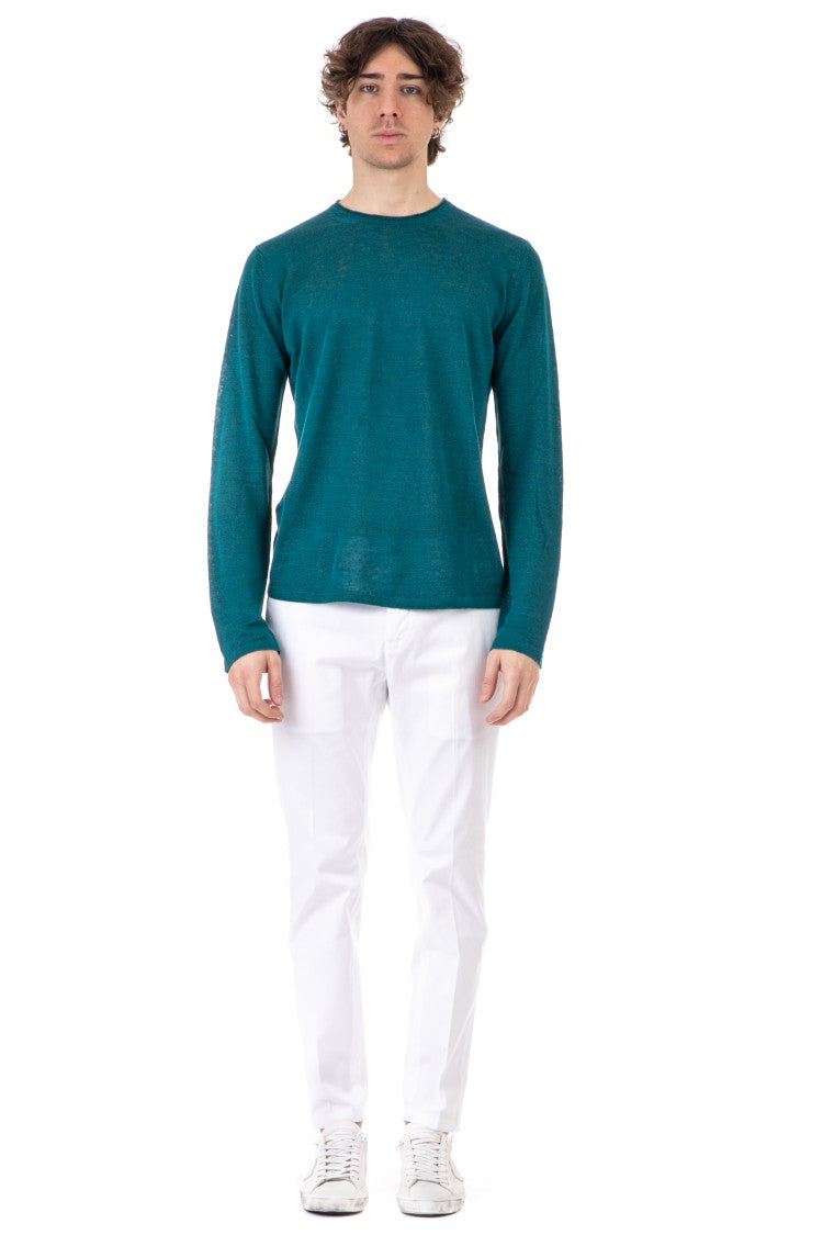 Roberto Collina Linen Crewneck Sweater
