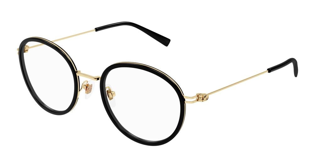 Gucci Eyeglasses Gucci Gg1851o 001 Black Gold Transparen 50/20/145