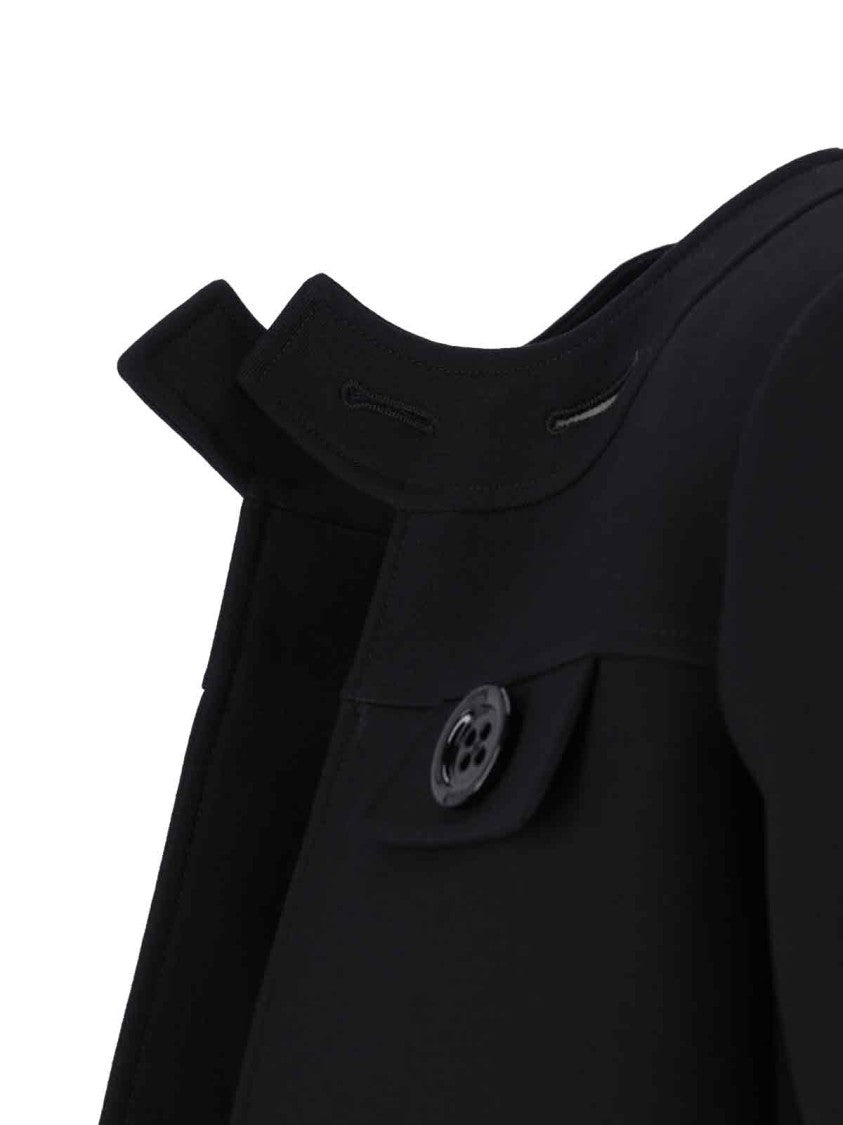 Céline Wool Jacket With Oversized Buttons And Round Neckline