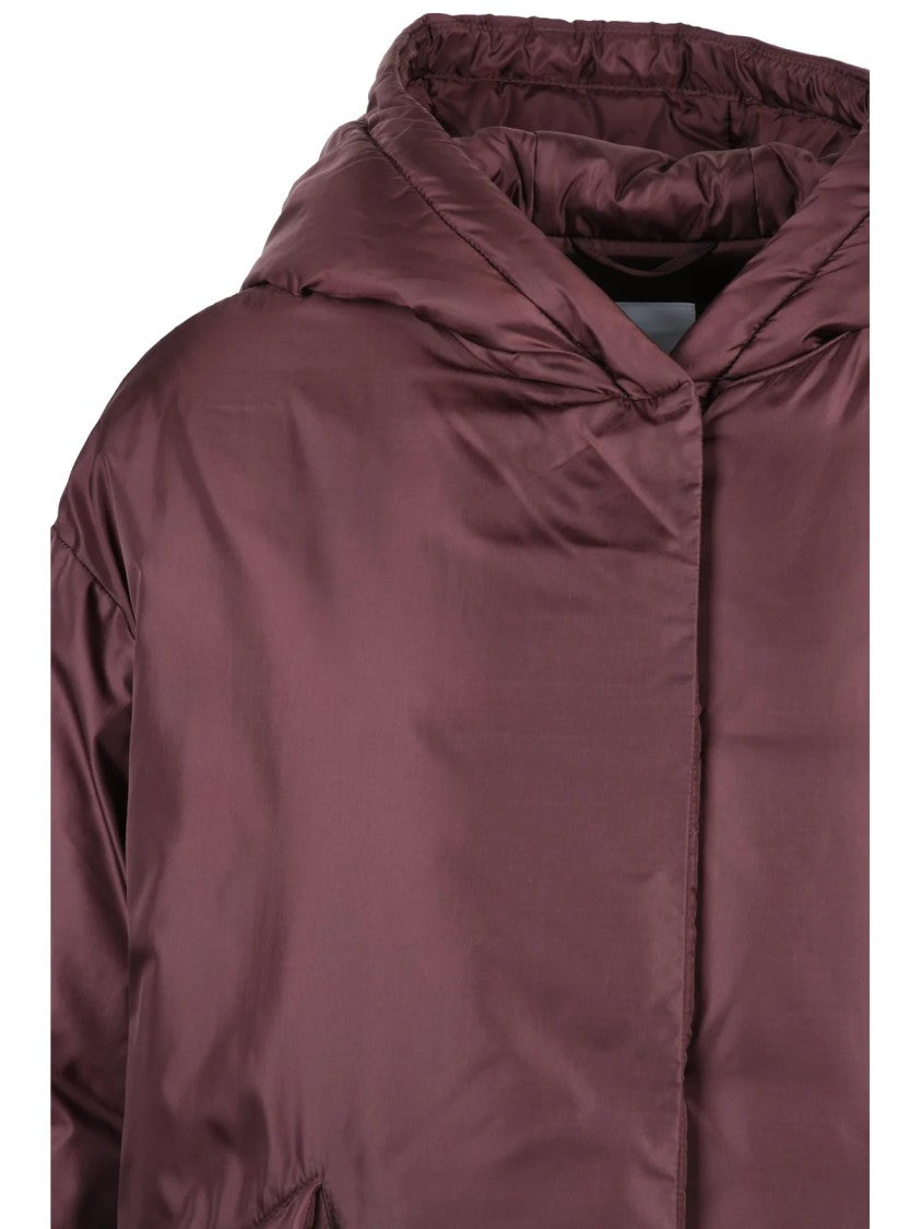 Aspesi Iconic Padded Red American Parka With Functional Design