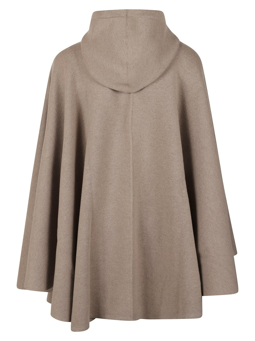 Bottega Veneta Loose-Fitting Beige Coat With Subtle Hood